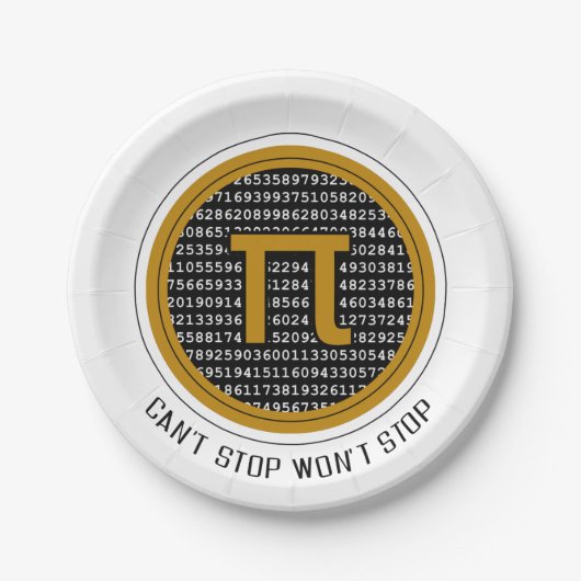 パイデイサークルデザイン ペーパープレート (正面)