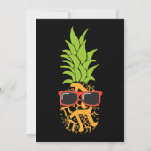 パイデー パイナップル ピーナッツ 面白い 数学 キッズ 女性用 招待状 (裏面)