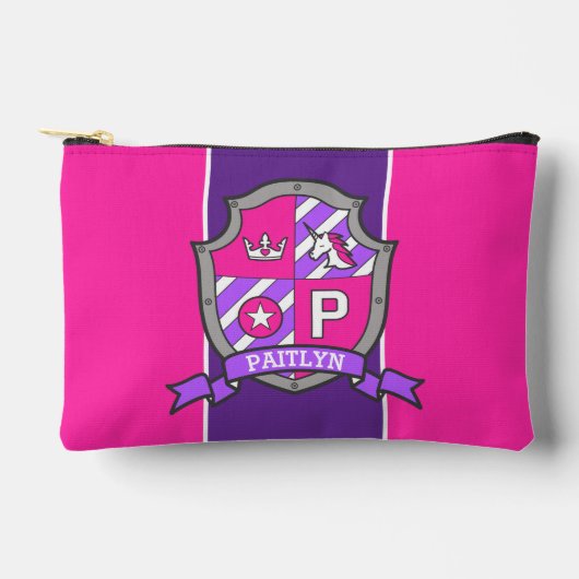 パイトリンの名前はピンクのクレストのユニコーンを意味する アクセサリーポーチ (正面)
