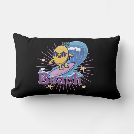 パイナおもしろいー ランバークッション (正面)