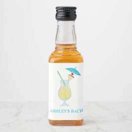 パイナコラダ カクテル ウェディング フェイバー ブライズゲット リキュールボトルラベル