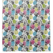 パイナップグランジルパーム シャワーカーテン (正面)