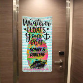 パイナップルあなたのボートのクルーズドアを浮かべる 横断幕