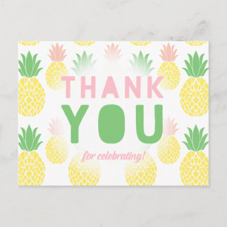 パイナップルありがとうはがき ポストカード