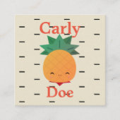 パイナップルおもしろいの名刺 スクエア名刺 (正面)