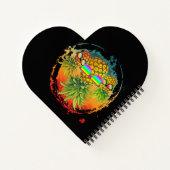 パイナップルおもしろいサマーバイブ ノートブック (裏面)