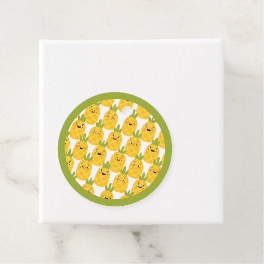パイナップルおもしろいメッセージカード フェイバータグ (インサイチュ)