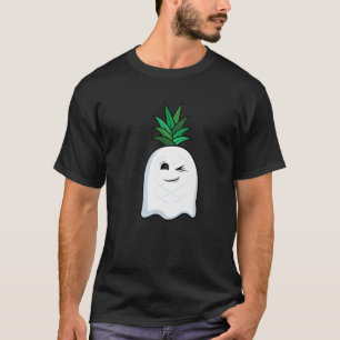 パイナップルおもしろい幽霊ブハロウィンコスチュームハワイ Tシャツ