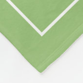 パイナップルお洒落と緑の手書き名 フリースブランケット (角)