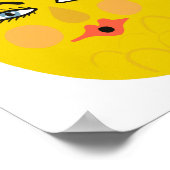 パイナップルお洒落アート ポスター (角)