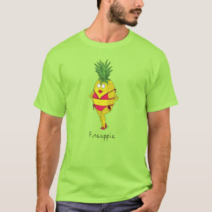 パイナップルかわいい女の子ビキおもしろいニ Tシャツ