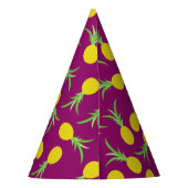 パイナップルかわいい子どもの誕生日パーティー夏 パーティーハット (裏面)