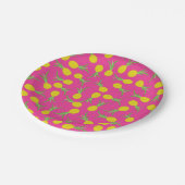 パイナップルかわいい子どもの誕生日パーティー夏 ペーパープレート (アングル)