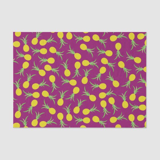 パイナップルかわいい子どもの誕生日パーティー夏 薄葉紙 (正面)