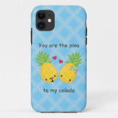 パイナップルかわいらしトロピカルピナコラダロマンチック Case-Mate iPhoneケース (裏面)