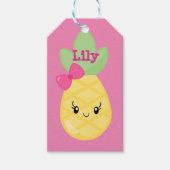 パイナップルかわいらしメッセージカード ギフトタグ (正面)