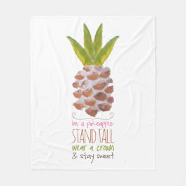 パイナップルがあって下さい フリースブランケット
