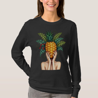 パイナップルが頭の中にいます Tシャツ