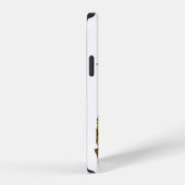 パイナップルとお名前とモノグラム iPhoneケース (右側面)