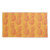 パイナップルとのシームレスなパターン 枕カバー (裏面-左)