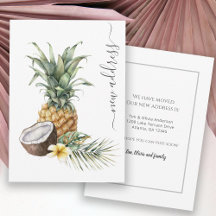 パイナップルとココナッツトロピカルニューアドレス