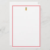 パイナップルとサンゴ 便箋 (正面/裏面)