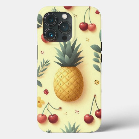 パイナップルとチェリー Case-Mate iPhoneケース (裏面)