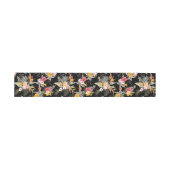 パイナップルとトロピカルフラワー 招待状ベリーバンド (フラット)