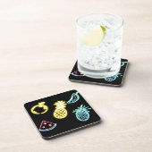 パイナップルとトロピカルフルーツのネオン コースター (右側)