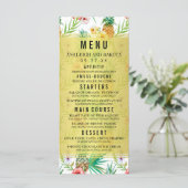 パイナップルとハイビスカスの目的地のウェディングメニュー メニュー (スタンド正面)
