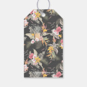 パイナップルとハイビスカスの誕生日パーティー感謝祭 ギフトタグ (裏面)