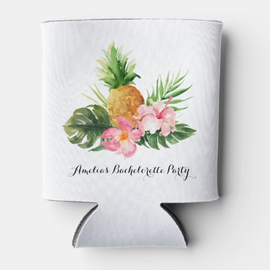 パイナップルとハイビスカスサマーバチェロレッテ 缶クーラー (正面)