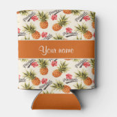 パイナップルとハイビスカス 缶クーラー (裏面)