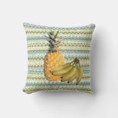 パイナップルとバナナ クッション (正面)