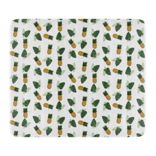 パイナップルとパーム葉の カッティングボード (正面)