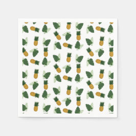 パイナップルとパーム葉の スタンダードカクテルナプキン