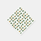 パイナップルとパーム葉の スタンダードカクテルナプキン (角)