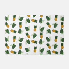 パイナップルとパーム葉の ドアマット