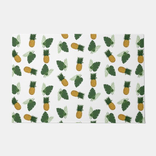 パイナップルとパーム葉の ドアマット (正面)