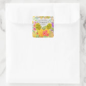 パイナップルとフローラ スクエアシール (バッグ)