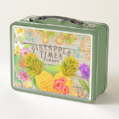 パイナップルとフローラ メタルランチボックス (裏面)