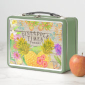 パイナップルとフローラ メタルランチボックス (インサイチュ)
