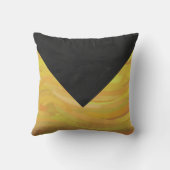 パイナップルとブラックモノグラム クッション (裏面)