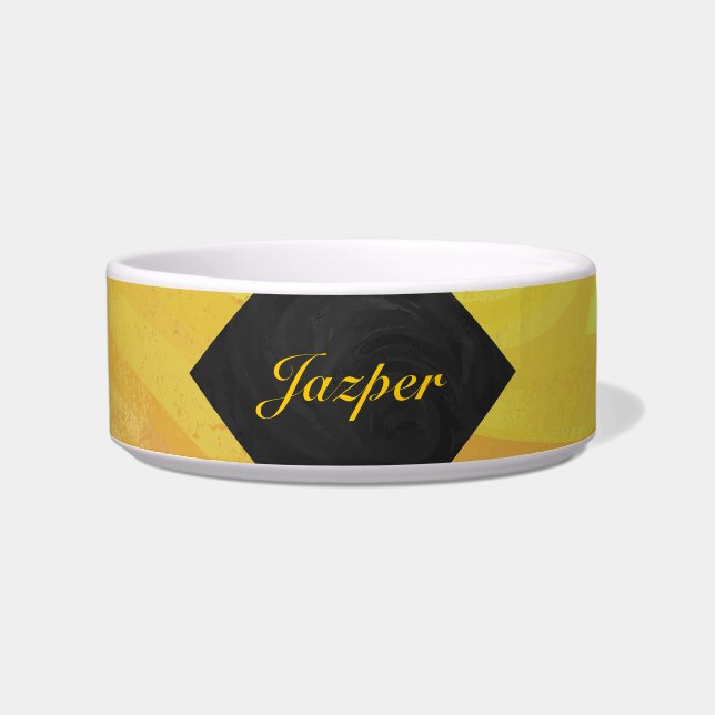 パイナップルとブラックモノグラム ボウル (正面)