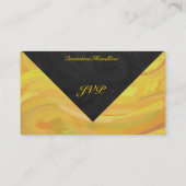 パイナップルとブラックモノグラム 名刺 (裏面)