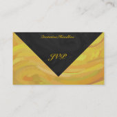 パイナップルとブラックモノグラム 名刺 (裏面)