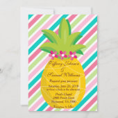 パイナップルとレインボーストライプズ 招待状 (正面)