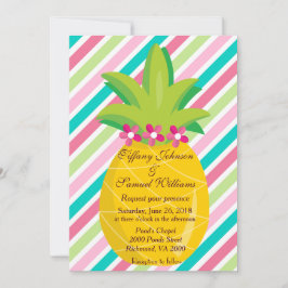 パイナップルとレインボーストライプズ 招待状