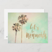 パイナップルと人魚になりよう ポストカード (正面/裏面)