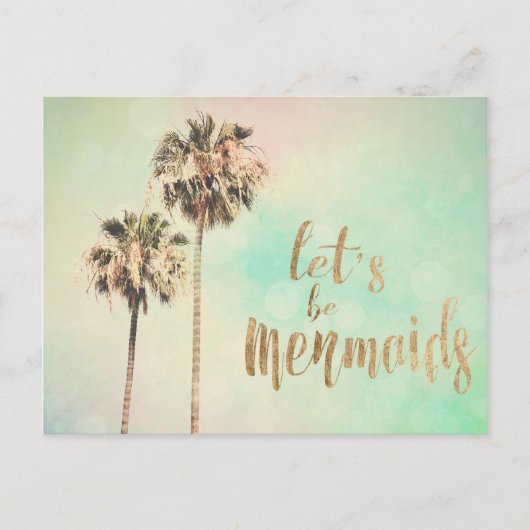 パイナップルと人魚になりよう ポストカード (正面)